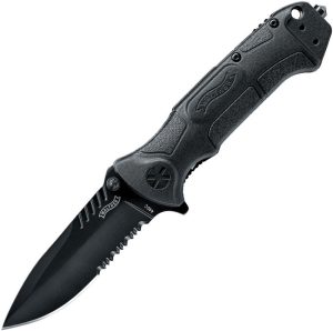 Walther BTK 2 Tac Linerlock - Drop Point Serrated