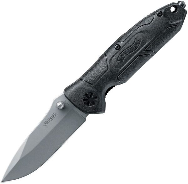 Walther STK-2 Assisted Opening Linerlock - Black Polymer