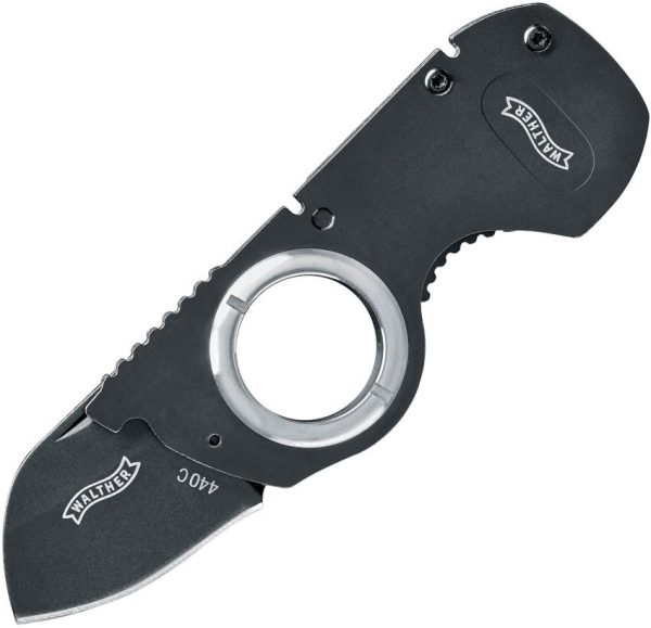 Walther Framelock Compact EDC - Black Metal Handle