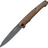 WAL50829 Walther BWK-1 Linerlock Folding Knife 3.75" 440C Walnut