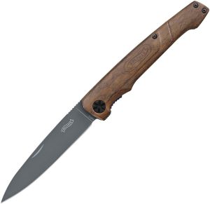 Walther BWK-1 Linerlock Walnut - Gray Titanium Coated