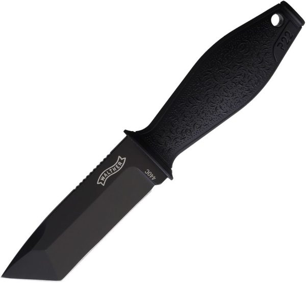 Walther P22 TSK Neck Knife - Black Tanto Blade