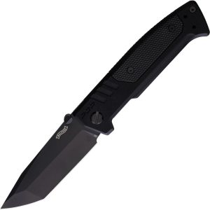 Walther PDP Linerlock Tanto Black D2 Folding Knife 3.5"