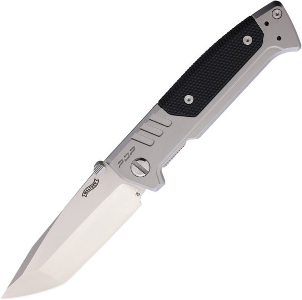 Walther PDP Framelock Tanto Folding Knife Stainless Steel