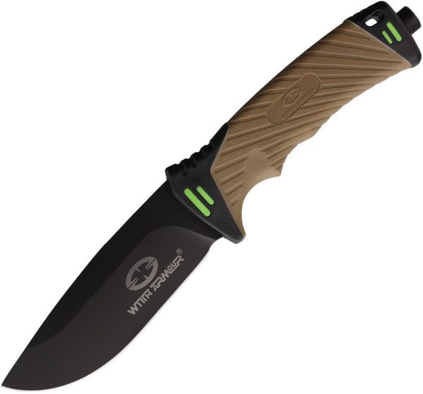 WithArmour Nightingale Fixed Blade Tan D2 Steel Tactical Knife