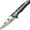 WithArmour Fin Linerlock Folding Knife 3.5" D2 Black G10