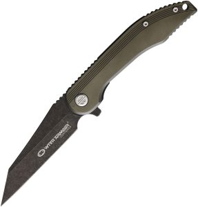 WithArmour Gasper Linerlock - Green Aluminum D2