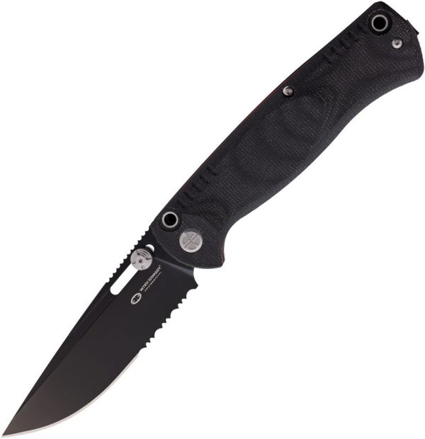 WithArmour Mercenary Slip Joint Folding Knife 12C27 Black Titanium