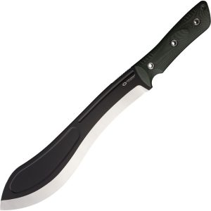 WithArmour Beluga Machete 12.5" 1095HC Fixed Blade Green Micarta