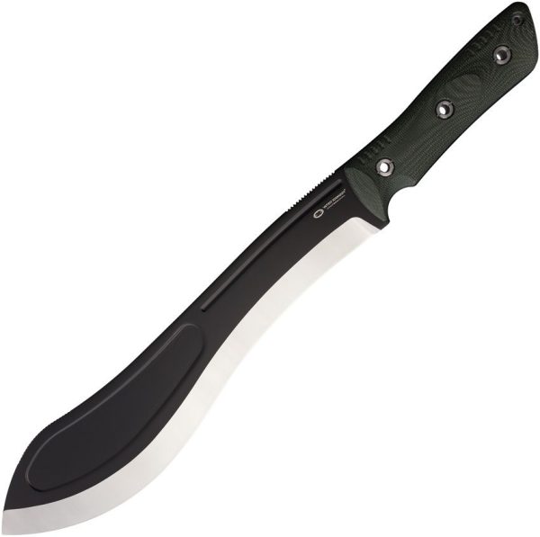 WithArmour Beluga Machete 12.5" 1095HC Fixed Blade Green Micarta
