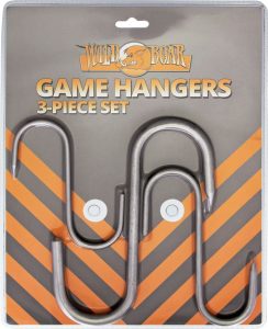 Wild Boar Game Hangers 3pc Set - Metal Hooks