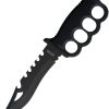 Wild Boar Razorback Survival Knife 7.5" Black Sawback w/ Sheath