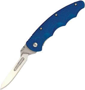 Wiebe Knives Arctic Fox Linerlock Scalpel Blue