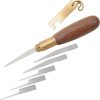 Warren Cutlery Pro Pumpkin Carving Tool Set with High Carbon Steel Blades