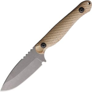 Wachtman Eddy 2 Fixed Blade - Tan Micarta AEB-L