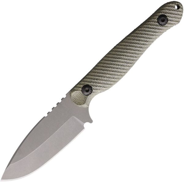 Wachtman Eddy 2 Fixed Blade - OD Green Micarta AEB-L