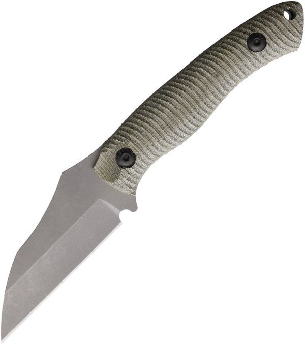 Wachtman Kliff Fixed Blade - OD Green Micarta AEB-L Wharncliffe