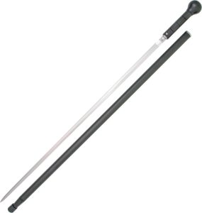 Windlass Knob Cane 36" Carbon Steel Blade Spring Lock Walking Stick