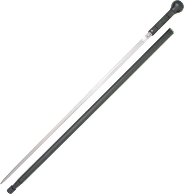Windlass Knob Cane 36" Carbon Steel Blade Spring Lock Walking Stick