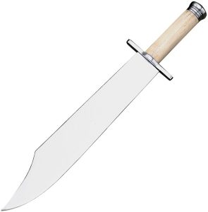 Windlass Texas Bowie Fixed Blade Knife 13.5" Carbon Steel Bone