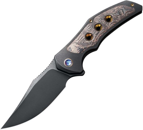 WE180583 We Knife Co Magnetron Framelock Folding Knife CPM-20CV Copper