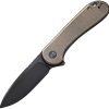 We Knife Co Ltd Elementum Framelock 3" CPM-20CV Bronze Titanium Folding Knife