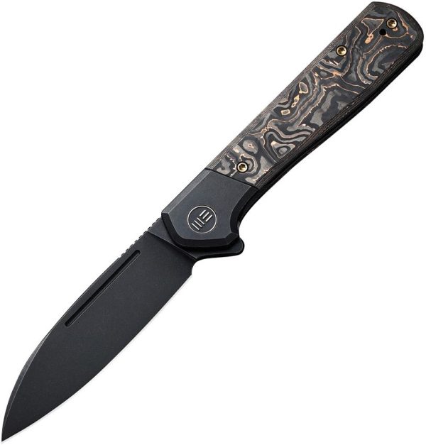 WE200502 We Knife Co Soothsayer Framelock Copper Carbon Fiber CPM-20CV