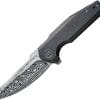We Knife Co Ltd StarHawk Framelock Damascus Folding Knife