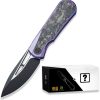 We Knife Co Ltd Baloo Mystery Box Folding Knife Purple Titanium CPM-20CV