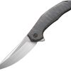 We Knife Co Ltd Merata Framelock Tiger Ti Folding Knife 3.75" CPM-20CV