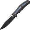 We Knife Co Ltd Zonda Framelock Flame 4" Black Folding Knife
