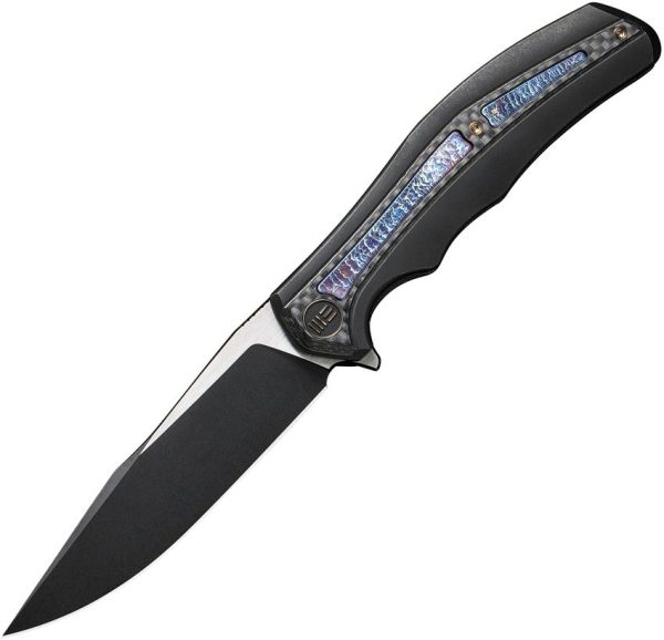 We Knife Co Zonda Framelock CPM-20CV Black Stonewash Folding Knife