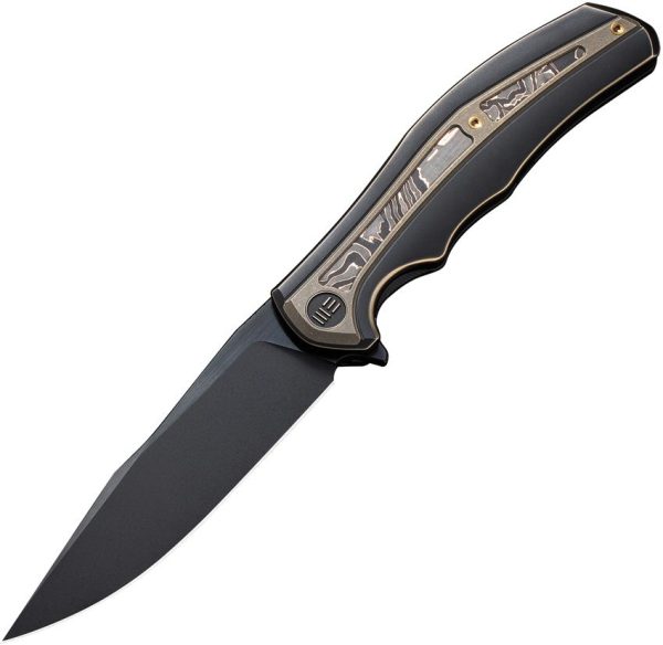 We Knife Co Zonda Framelock CPM-20CV Black Titanium Folding Knife