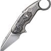 We Knife Co Ltd Yardbird Button Lock Folding Knife 2.38" CPM-20CV Titanium