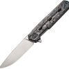 We Knife Co Ltd Navo Linerlock Folding Knife 3.25" CPM-20CV Rose Carbon Fiber