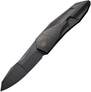We Knife Co Solid Framelock Black CPM-20CV Folding Knife