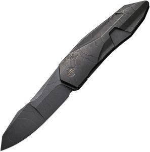 WE220285 We Knife Co Solid Framelock Black Etch