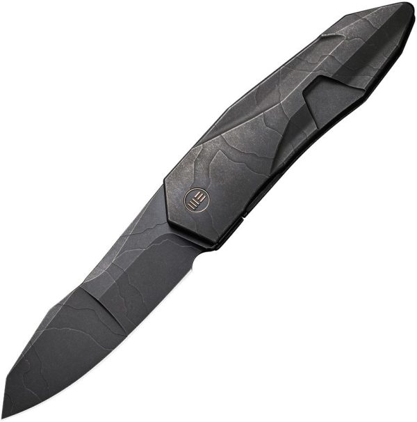 WE220285 We Knife Co Solid Framelock Black Etch