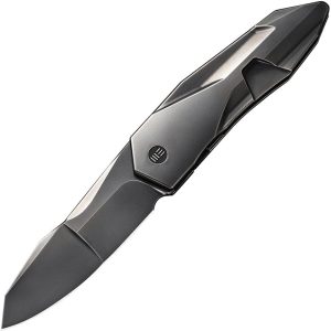 We Knife Co Solid Framelock Bronze Folding Knife CPM-20CV