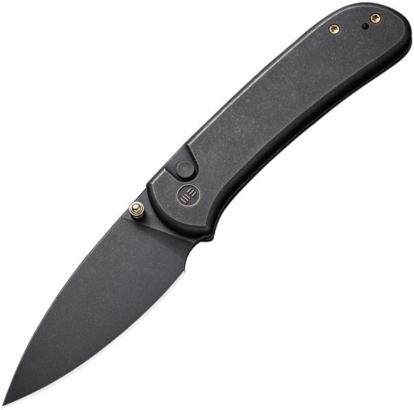 WE22030F1 We Knife Co Qubit Button Lock Folding Knife CPM-20CV Black