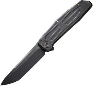 We Knife Co Shadowfire Framelock CPM-20CV Black Folding Knife