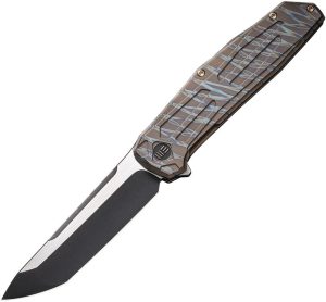 We Knife Co Shadowfire Framelock CPM-20CV Titanium Folding Knife
