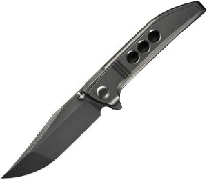 We Knife Co Ezinta Framelock M390 Titanium Folding Knife Gray