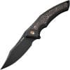 We Knife Co Ltd Orpheus Framelock Black CPM-20CV 3.5" Folding Knife