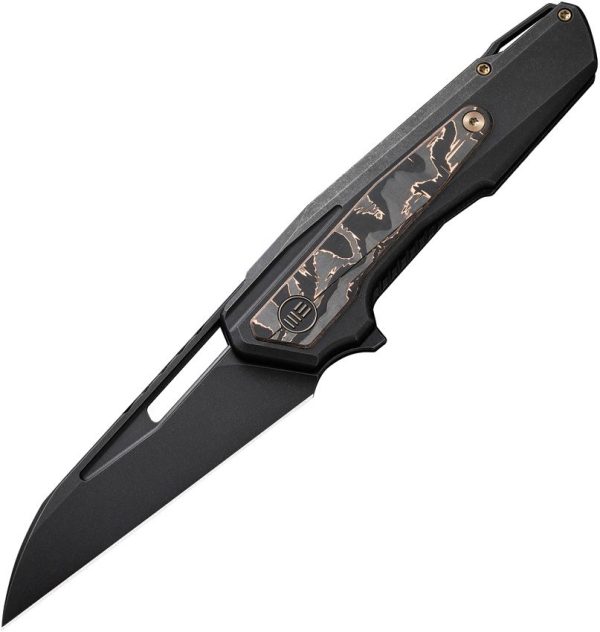 WE23012B2 We Knife Co Falcaria Framelock Folding Knife CPM-20CV Black