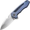 We Knife Co Ltd Harpen Framelock Folding Knife 3" CPM-20CV Blue Titanium