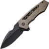 We Knife Co Ltd Harpen Framelock Folding Knife Bronze Titanium 3" CPM-20CV