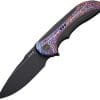 We Knife Co Ltd Equivik Framelock Folding Knife 3.5" CPM-20CV Black