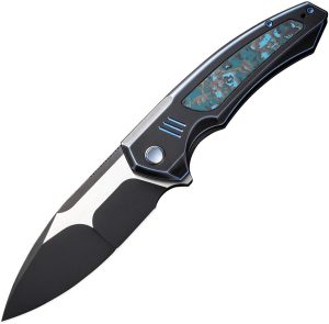 We Knife Hyperactive Framelock Vanax Folding Knife Titanium