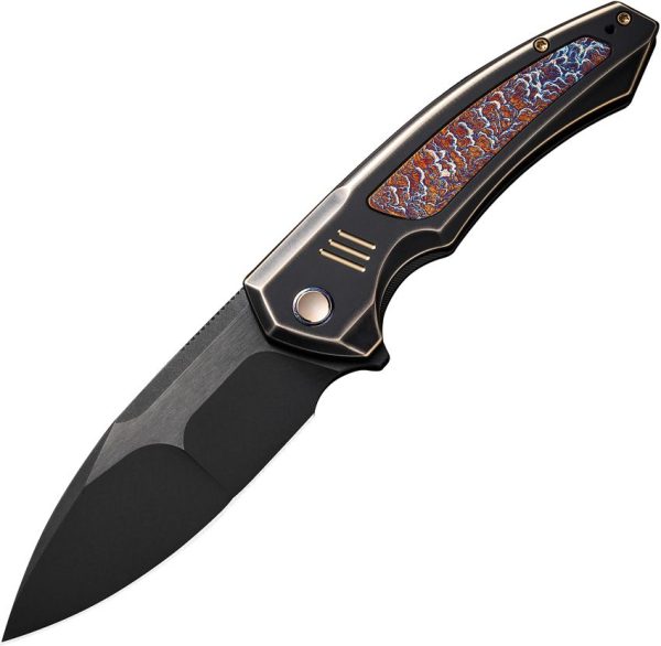 We Knife Hyperactive Framelock Vanax Black Titanium Folding Knife